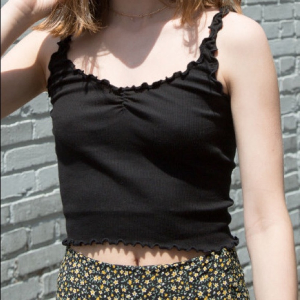 Brandy ruffle tank